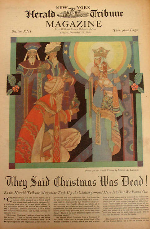 Snow, New York Herald Tribune, December 22, 1929