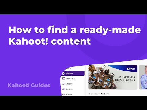 How to find ready-made Kahoot! content