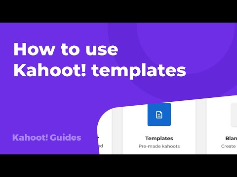 How to use Kahoot! templates