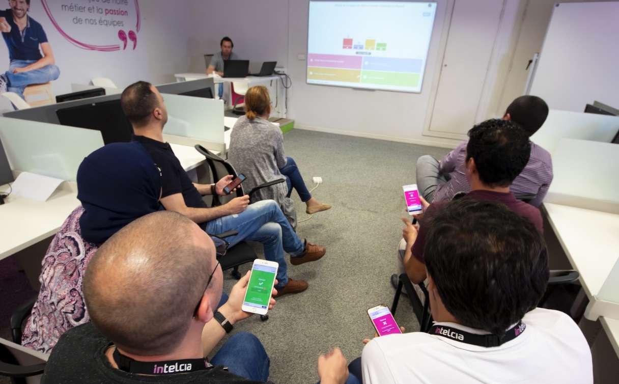 Intelcia kahoot team playing