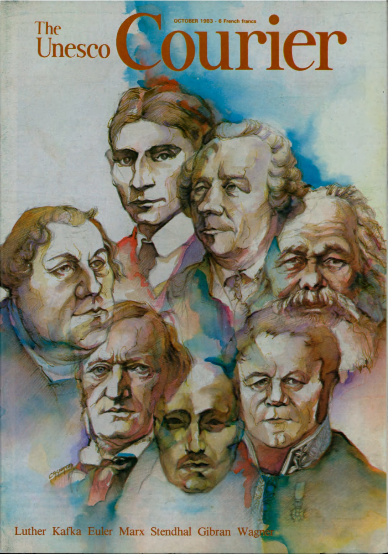 Ghali Shukri, Gibran Khalil Gibran (1883-1931): A Voyage and a Vision, The Unesco Courier, October 1983, pp. 24-26.