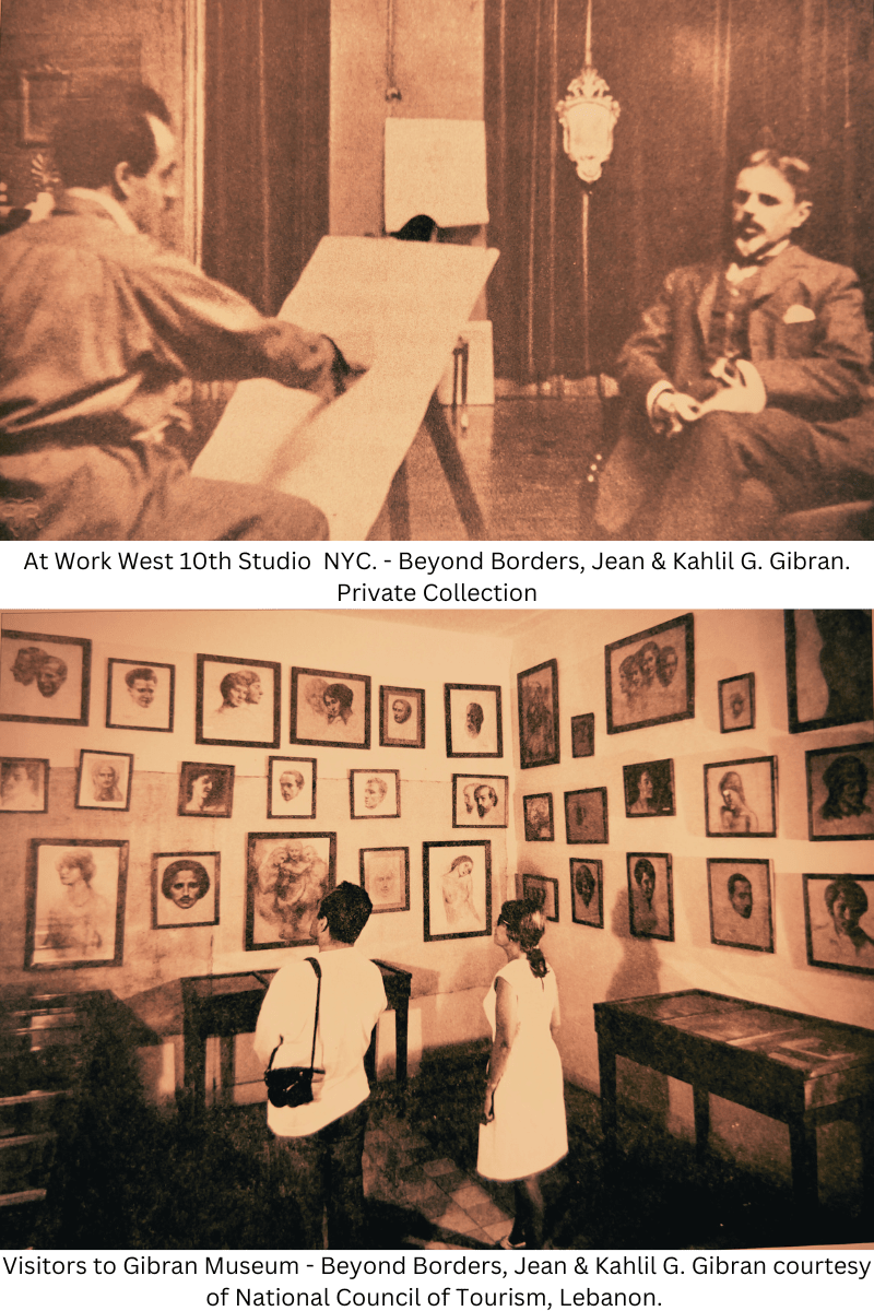 At Work West 10th Studio NYC. from Beyond Borders Jean Kahlil G. Gibran 1