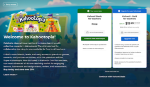 Kahootopia and pricing structure