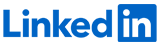 Blue LinkedIn logo